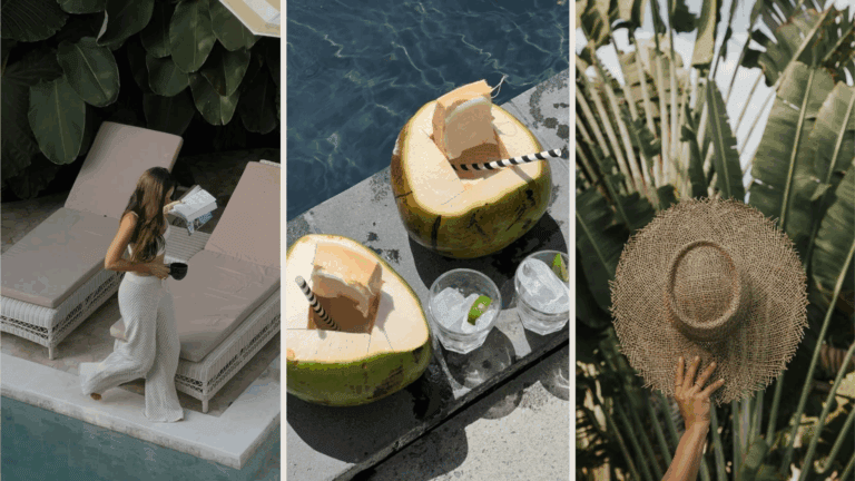 Stylish tropical-modern vacation rentals in Bali's top areas. Experience high-end minimalism and lush greenery.