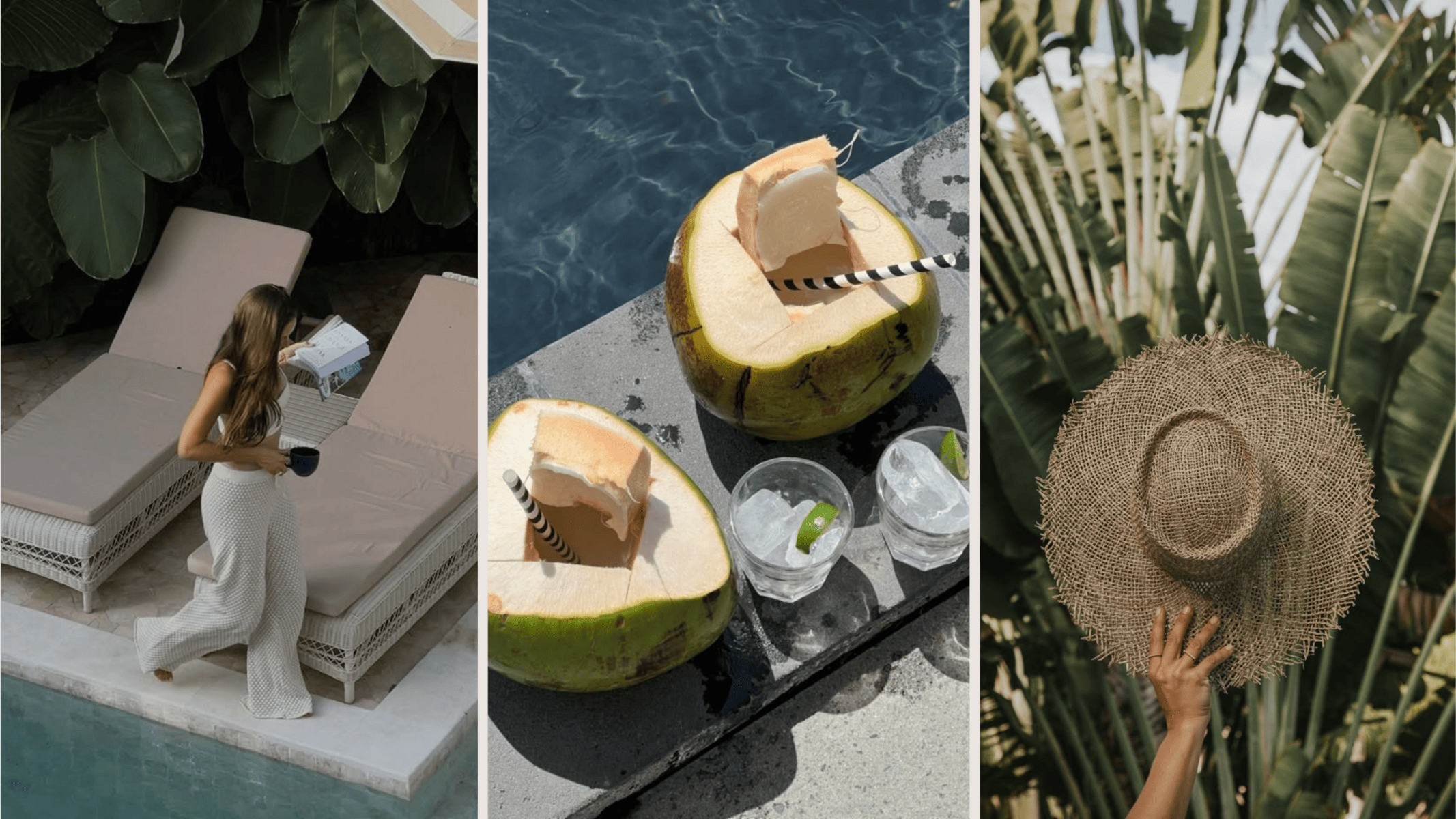 Stylish tropical-modern vacation rentals in Bali's top areas. Experience high-end minimalism and lush greenery.