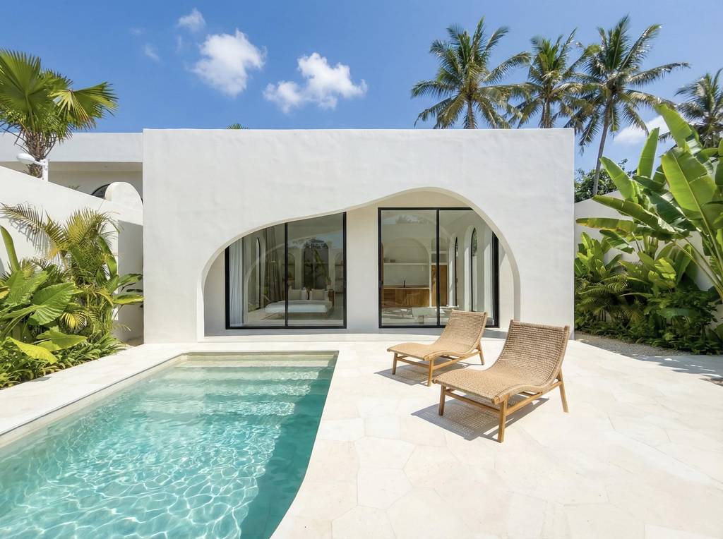 The Young Villas: Luxury tropical-modern villa in Uluwatu with a sleek pool and minimalist design, p.