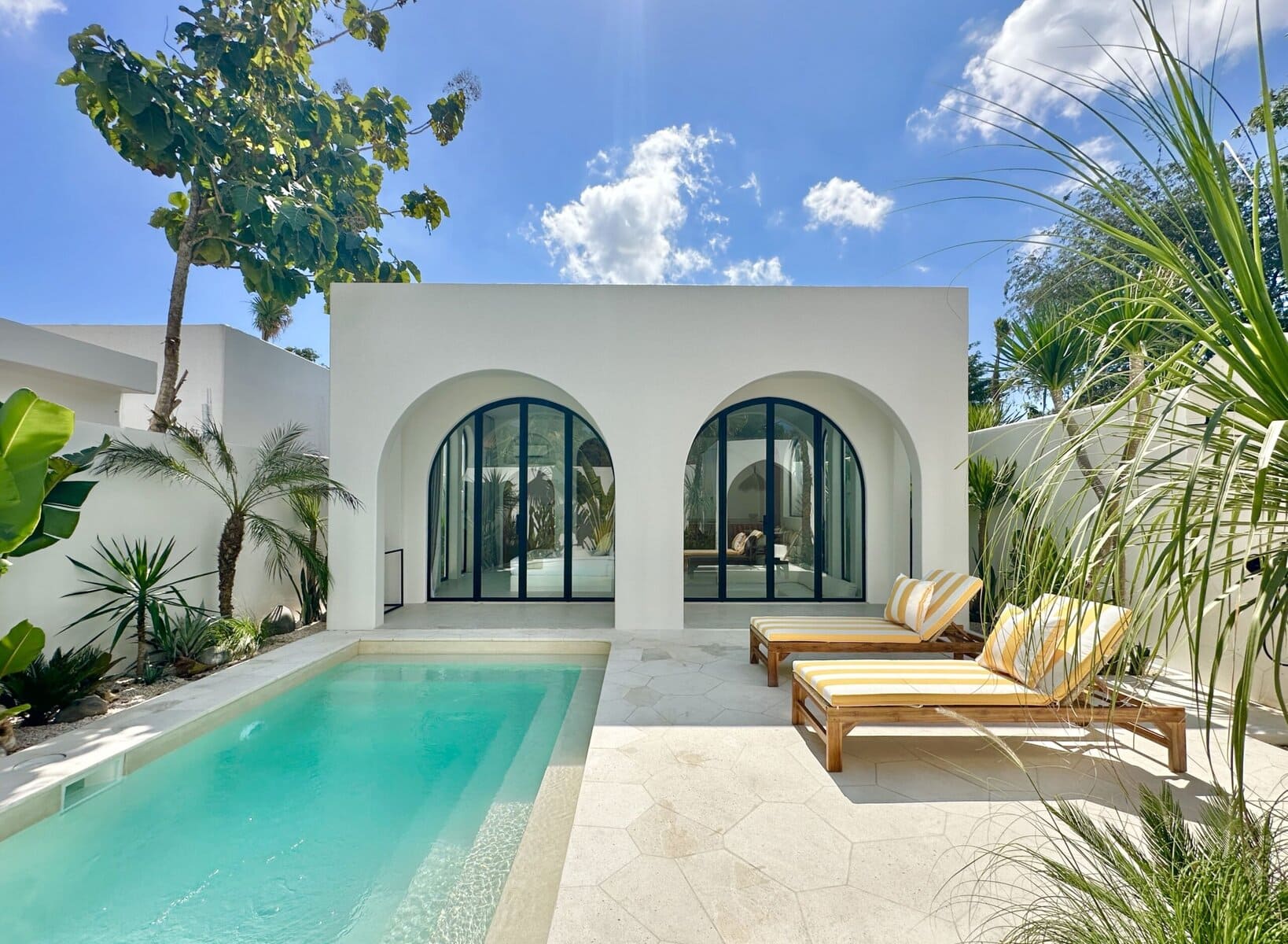 Stunning modern villa with private pool in Bingin. Perfect tropical getaway with minimalist design and lush surroundings.