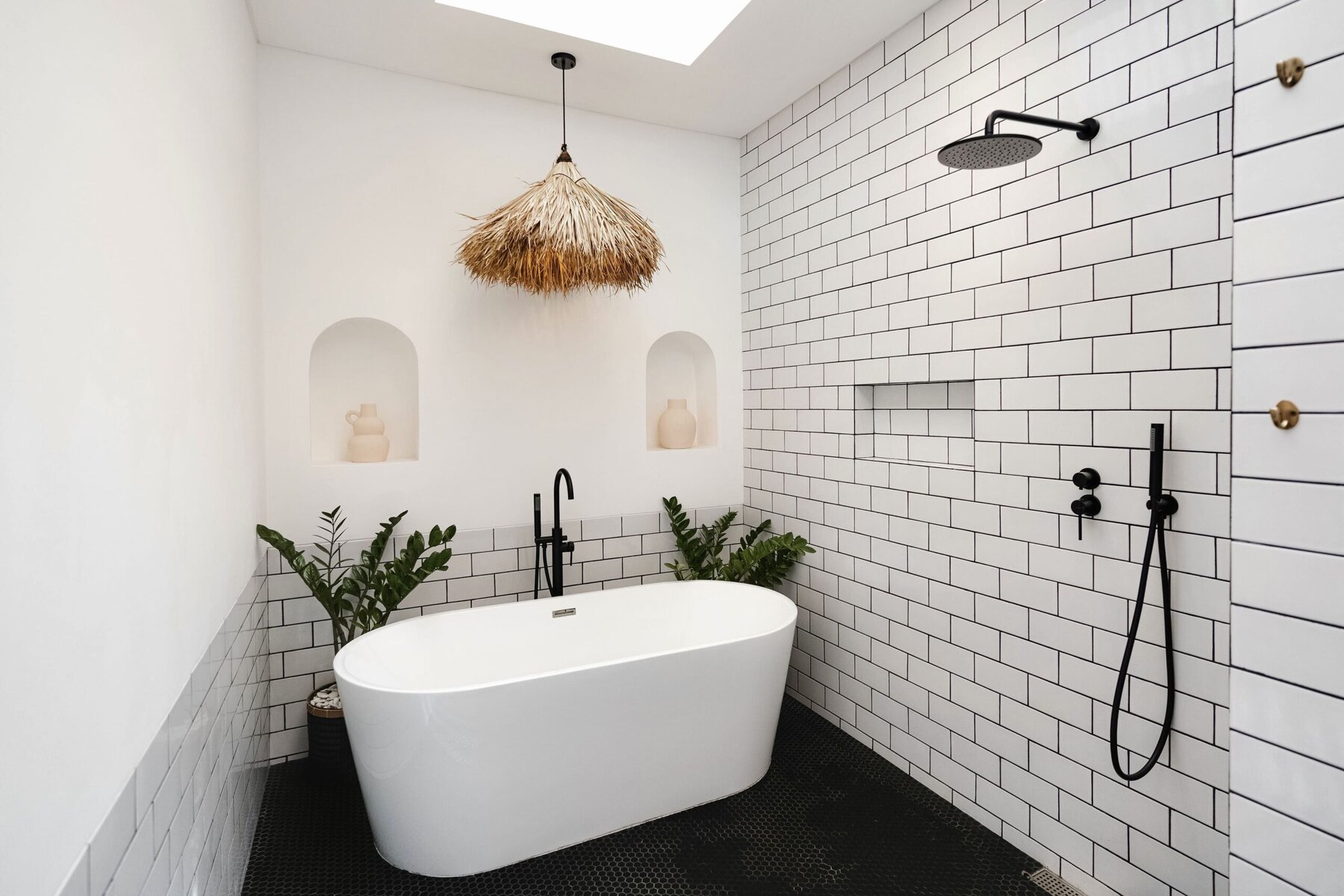 Modern luxury Bath in Bali villa.