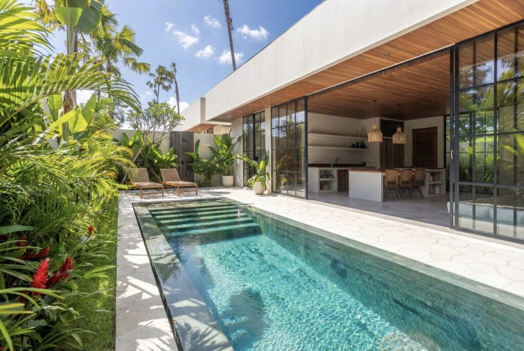Modern villa with private pool in Bingin, Uluwatu.