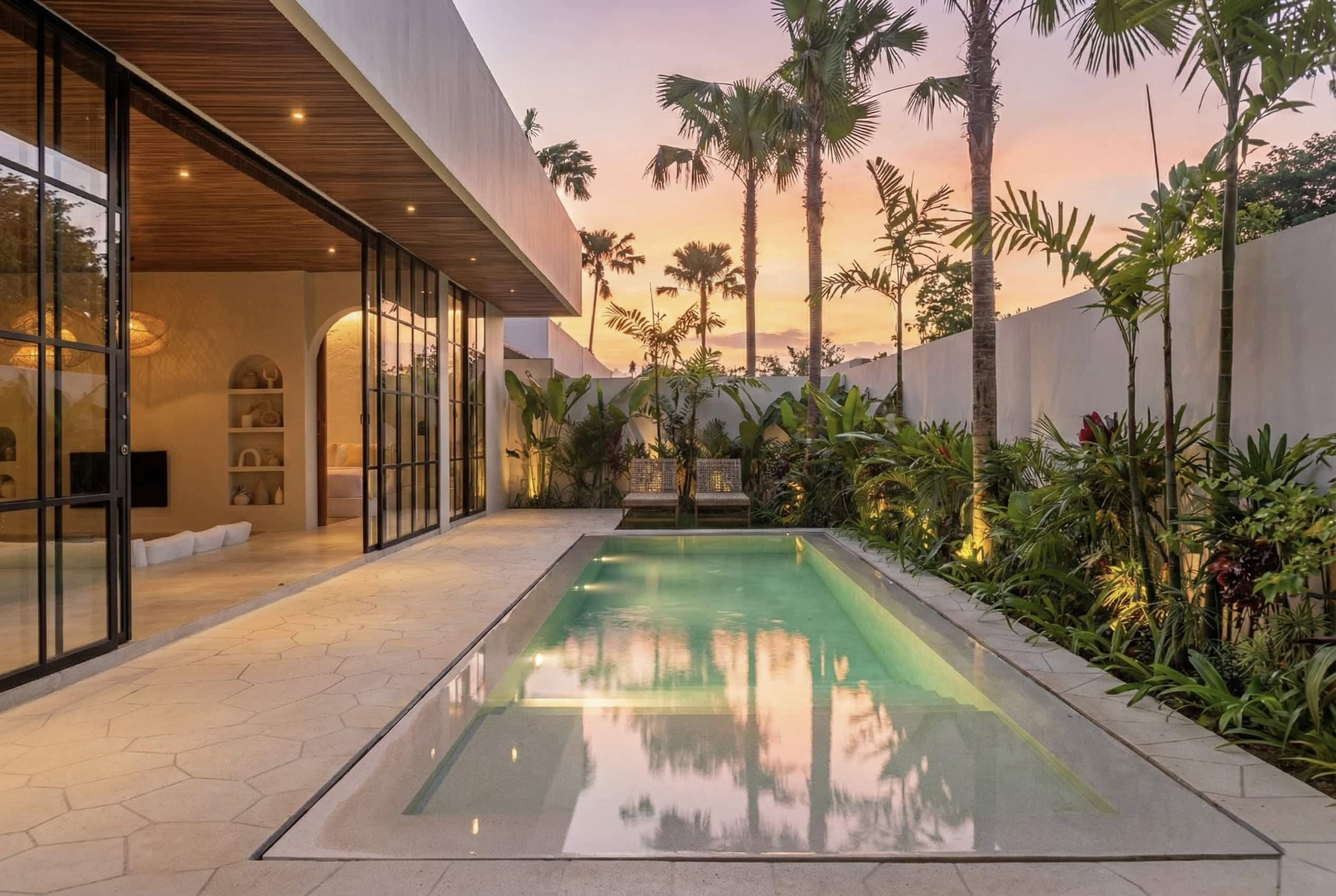 The Young Villas: Elegant tropical-modern poolside retreat in Bingin, Bali, perfect for a luxurious.