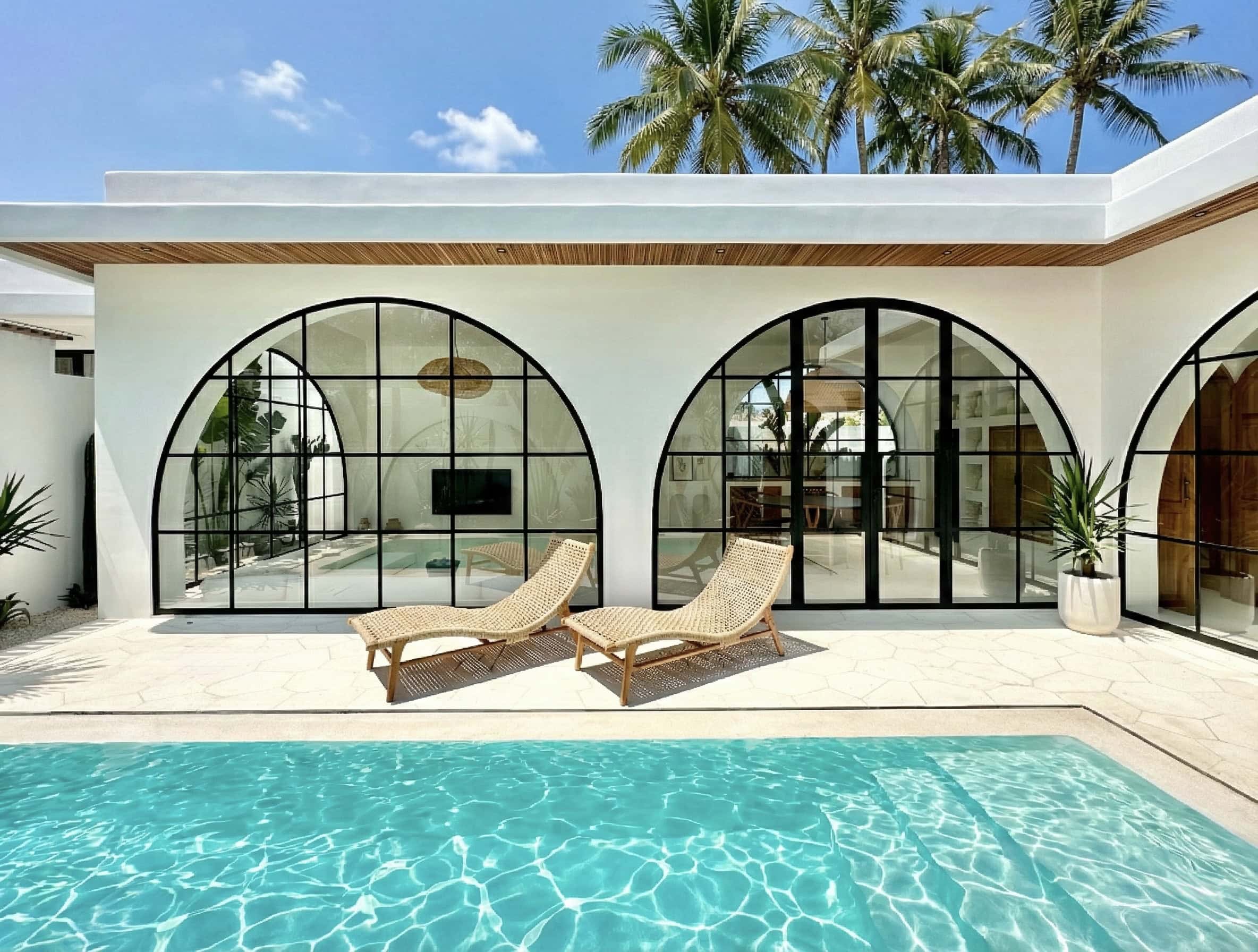 The Young Villas: Elegant tropical-modern villa with a stunning pool overlooking Uluwatu's scenic co.