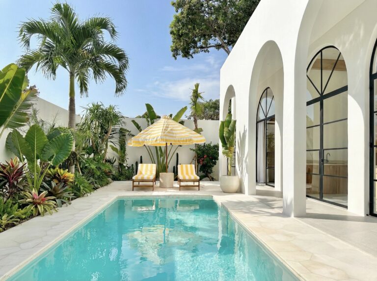 The Young Villas: Luxury tropical-modern rentals in Uluwatu, Seseh, and Canggu, Bali. Showcasing a p.