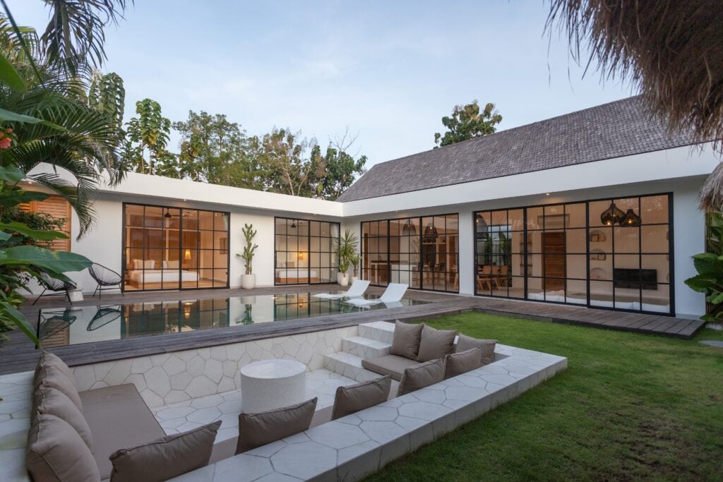 Stunning Uluwatu villa with spacious modern interiors, private pool, and lush gardens, ideal for a luxurious Bali vacation.