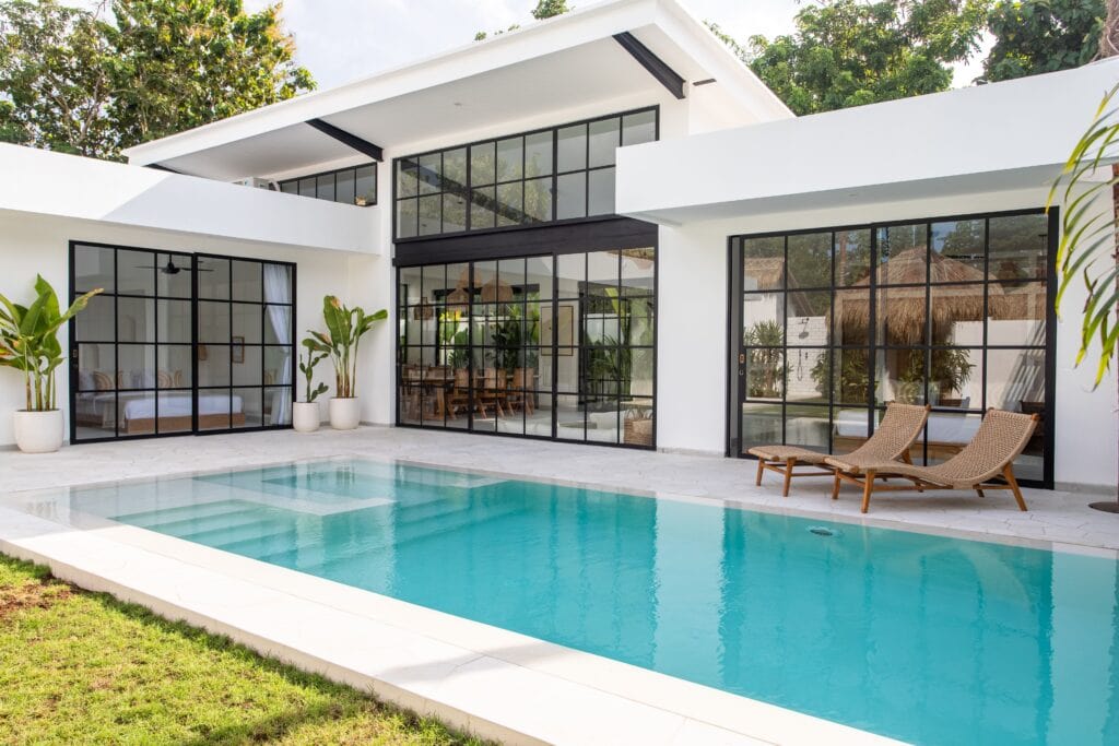 Stylish modern villa with private pool in Uluwatu’s sought-after area. Perfect for family and friends, featuring sleek design and comfort.