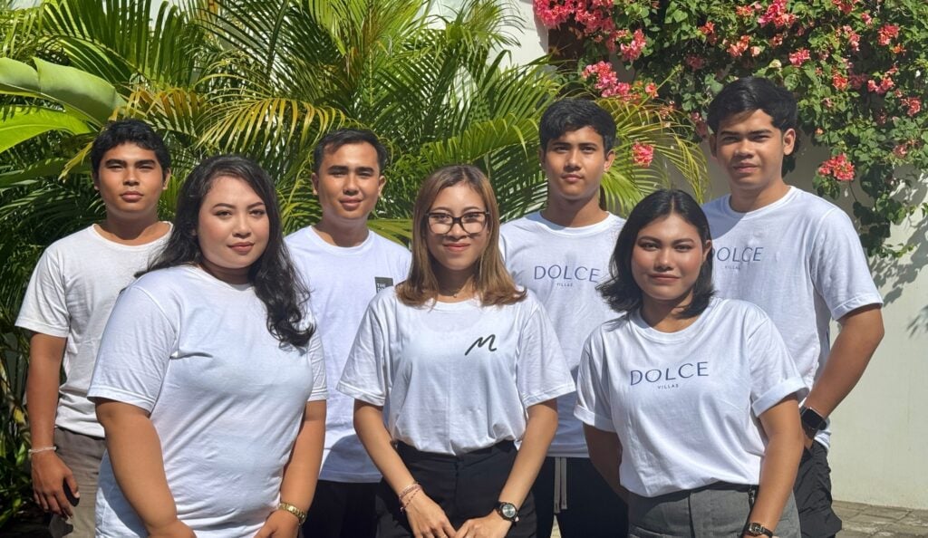 High-end minimalist resort in Bali.