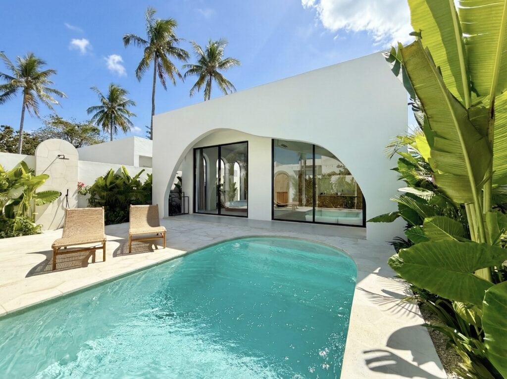 Apply for your Bali Tourist Levy to enjoy this modern tropical villa with private pool in Uluwatu, Bali, surrounded by.