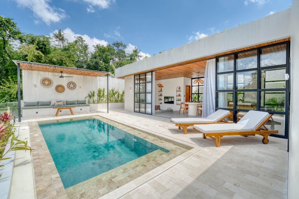 The Young Villas: Luxury tropical-modern rentals in Uluwatu, Seseh, and Canggu, Bali. Showcasing a 2.